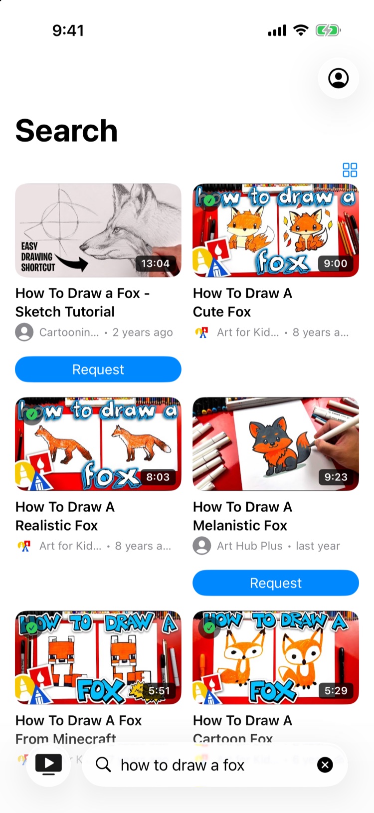Search that asks before it plays